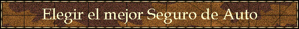 Elegir el mejor Seguro de Auto