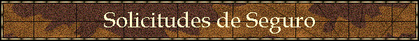 Solicitudes de Seguro