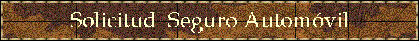 Solicitud  Seguro Autom�vil